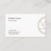 白カスタムミニマル写真家 名刺 (裏面)