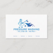 白カスタム名刺の水洗青 名刺 (正面)