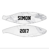 白カスタム大理石テクスチャ ミニバスケットボール (パネル)