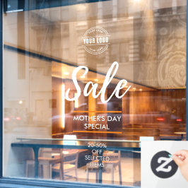 白カスタム店の売り上げ率 ウィンドウサイン