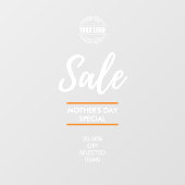 白カスタム店の売り上げ率 ウィンドウサイン (シート)