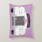 白カスタム車結婚のリムジン日付 アクセントクッション (正面(垂直))