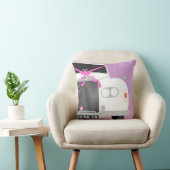 白カスタム車結婚のリムジン日付 クッション (椅子)