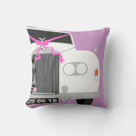 白カスタム車結婚のリムジン日付 クッション