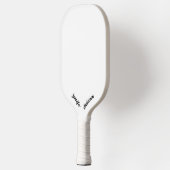 白カスタム ピックルボールラケット (左)