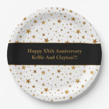 白カスタム/金ゴールド星メッセージ記念日