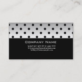 白カッコいいエレガント色の名刺 名刺 (裏面)