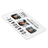 白カッコいいグランジ写真3院発表 マグネット (右側)