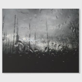 白カッコいい色の水滴 ラッピングペーパー (フラット)