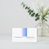 白カッコいい色、青と灰色 – モダン名刺 名刺 (スタンド正面)