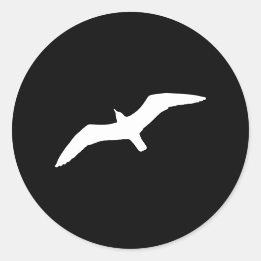 白カモメ ラウンドシール (正面)