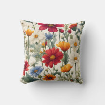 白カラフルい背景のワイルドフラワー