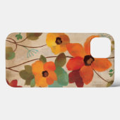 白カラフルい背景の花 Case-Mate iPhoneケース (裏面 (横))