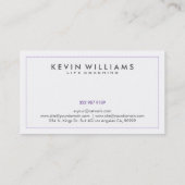 白カラフルい背景を持つ蝶 名刺 (裏面)