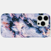 白カラフルエレガント青とピンク Case-Mate iPhoneケース (裏面 (横))