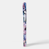 白カラフルエレガント青とピンク Case-Mate iPhoneケース (裏面 / 左)