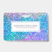 白カラフルフェイクアクセント バッジ (裏面)