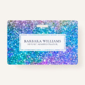 白カラフルフェイクアクセント バッジ (正面)