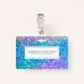 白カラフルフェイクアクセント バッジ (裏面クリップ)