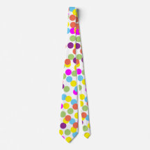 白カラフル数々の色の水玉模様