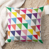 白カラフル枕の三角形 クッション (ブランケット)