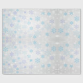 白カラフル雪片 ラッピングペーパー (フラット)