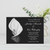 白カラユリ結婚式招待状 招待状 (スタンド正面)