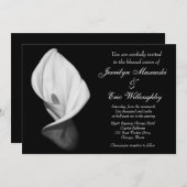 白カラユリ結婚式招待状 招待状 (正面/裏面)