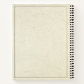 白カーネーションエレガントカスタマイズ可能 ノートブック (裏面)