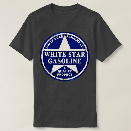 白ガソリン Tシャツ (デザイン正面)