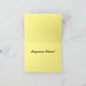 白キクのフローラノートカード サンキューカード (内部)