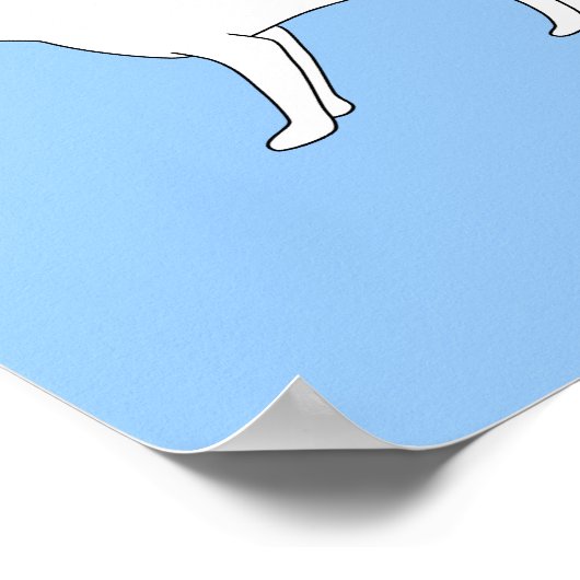 白キツネ。 ポスター (角)