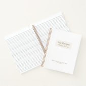 白キリスト教の箴言31:3節レシピ書 ノートブック (内部)