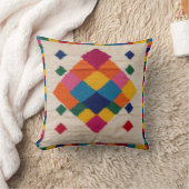 白キリム枕：東洋のエレガンスの芸術 クッション (ブランケット)