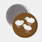 白ギニアケツ マグネット (正面/裏面)