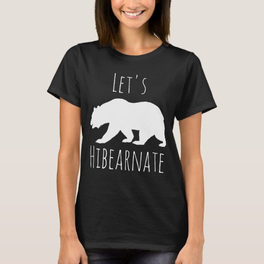 白クマのシルエットを引き上げよう Tシャツ (正面)
