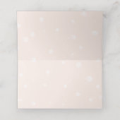 白クマ-雪を降らせ-かわいい冬/クリスマス プレイスカード (内部開封)