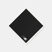 白クモ スタンダードカクテルナプキン (角)