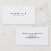 白クラシカルプロフェッショナル作成 名刺 (正面/裏面)