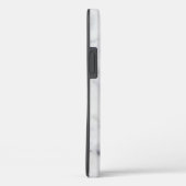 白クラシックと灰色のフェイク大理石の背景 Case-Mate iPhoneケース (裏面 / 右)