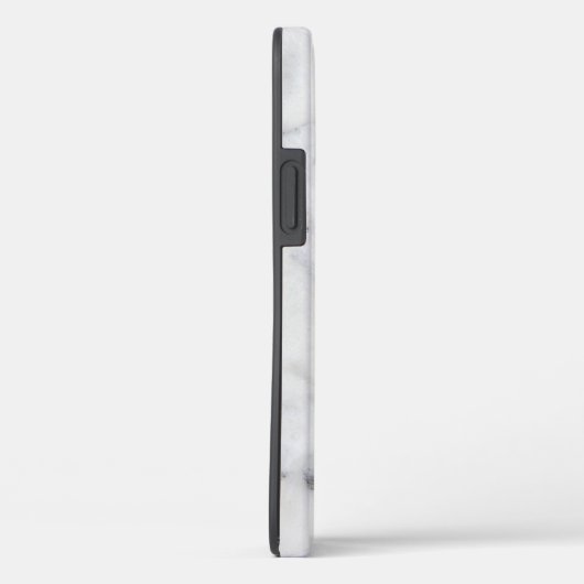 白クラシックと灰色のフェイク大理石の背景 Case-Mate iPhoneケース (裏面 / 右)