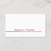 白クラシックと黒のフォトプロフェッショナル 名刺 (正面)