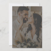 白クラシックと黒の写エレガント真 セーブザデート (裏面)