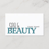 白クラシックティール（緑がかった色）とフォトプロフェッショナル 名刺 (正面)