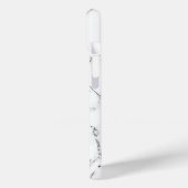 白クラシック大理石テクスチャフォンケース Case-Mate iPhoneケース (裏面 / 左)