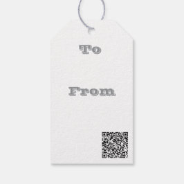 白クラシック平野シンプル色無地の。 ギフトタグ