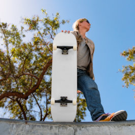 白クラシック平野シンプル色無地の。 スケートボード