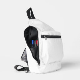 白クラシック平野シンプル色無地の。 スリングバッグ