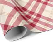 白クラシック色の格子模様が焼け落ちる ラッピングペーパー (ロールコーナー)