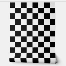 白クラシック黒の正方形のスタイルパターン 壁紙